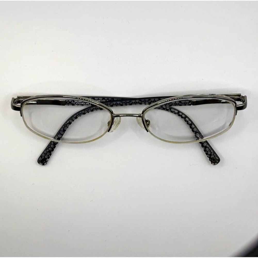 Coach FAYE 118 Silver Metal Rectangular Eyeglass - Frames Only - 51-18-135